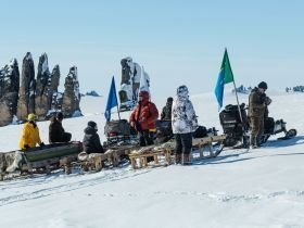 Арктическая снегоходная экспедиция «К Каменным Людям Сундуруна через кряж Суор Уйата»