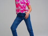 Фуфайка трикотажная для девочек (футболка)