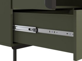 Распашной шкаф Квелен 3-144x220 Оливковый