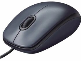 Мышь Logitech M90 Чёрная / Серая