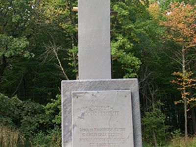 Руины рабочего поселка Михизеева Поляна, сожженного фашистскими оккупантами