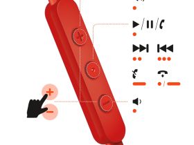 Наушники JBL Tune 305C Красные