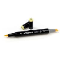 Маркер двухсторонний на спиртовой основе Sketchmarker Brush Пустой без чернил