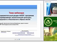 Содержательный раздел АООП: программа формирования экологической культуры, здорового и безопасного образа жизни