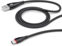 Кабель Deppa USB-A — USB-C, 1 м черный