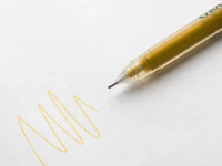 Ручка гелевая Малевичъ 0,5 мм, Золотая