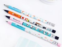 Карандаш механический MESHU 0,7 мм, печать на корпусе, с ластиком, ассорти