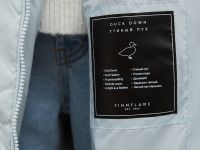 Стеганое пуховое пальто с капюшоном