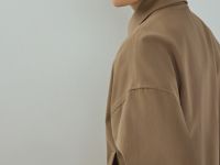 Бомбер из хлопка на молнии, Бежевый