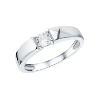 Серебряное кольцо с фианитами