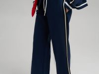 Брюки свободного кроя из футера