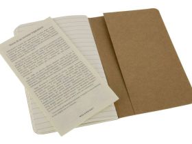 Записная книжка в линейку Moleskine "Cahier Journal" Pocket 90х140 мм 64 стр бежевый (3шт)