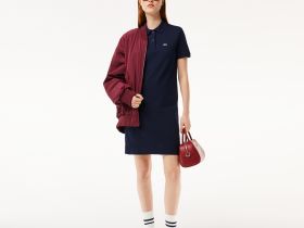 Женское хлопковое платье - поло Lacoste