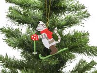 Игрушка деревянная "IDH Center" Кошка на лыжах 7047