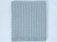 Плед Виллена/Villena, серо-голубой