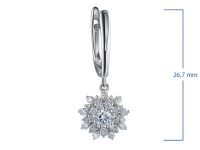 Серьги из белого золота э4712сг09185800