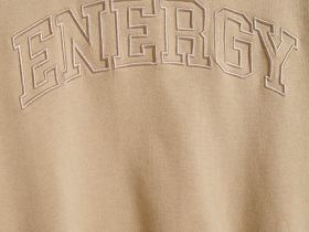 Свитшот оверсайз для девочек, Бежевый