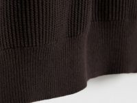 Текстурное вязаное поло, Коричневый