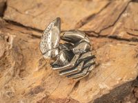 Бусина для темляка Краб, мельхиор