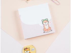Блок для записей на склейке MESHU "Cute dog" 8,5*8,5 см, 100 л
