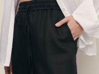 Брюки изо льна на резинке