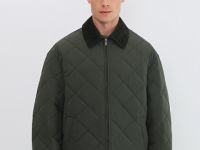 Лёгкая утеплённая куртка, Зеленый