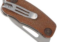 Складной нож Fox Nix, сталь D2, рукоять микарта, коричневый