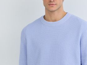 Текстурный джемпер, Голубой