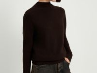 Шерстяной джемпер с добавлением шелка и кашемира