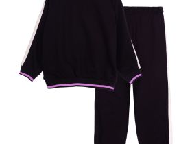 Комплект трикотажный для девочек: толстовка, брюки