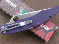Складной нож Steelclaw Коп 1, сталь D2, рукоять G10, фиолетовый
