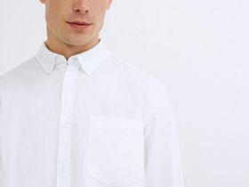 Рубашка из ткани оксфорд, Белый