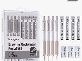 Набор 11 предметов Languo, (карандаши мех.0,5 мм, грифели, ластики)