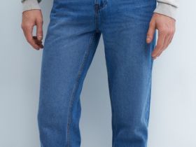 Прямые джинсы, Голубой
