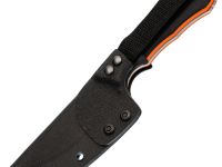 Нож Коршун Техно малый, сталь N690, рукоять G10 черно-оранжевый