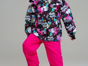 Куртка текстильная с полиуретановым покрытием для девочек