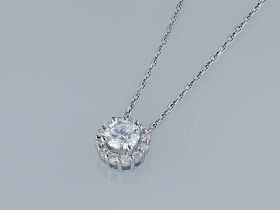 Классическая подвеска из белого золота э4712пд12220105_white