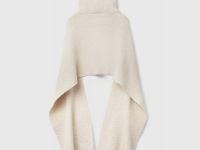 Шарф с воротником на молнии, Бежевый