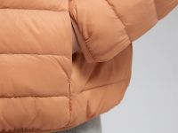 Стеганый пуховик с натуральным пухом