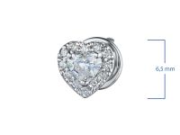 Пусеты из белого золота э4712пс05210001