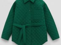 Утепленная куртка с поясом