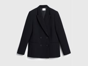 Двубортный жакет, Черный