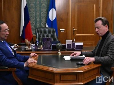 Глава Якутии встретился с депутатом Госдумы Владимиром Бурматовым