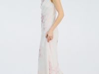 Платье с вырезом лодочка, Розовый