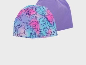 Шапка трикотажная для девочек, 2 шт в комплекте