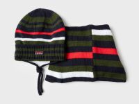 Комплект трикотажный для мальчиков: шапка, снуд