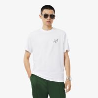 Мужская хлопковая футболка Lacoste классического кроя