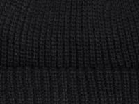 Шапка-бини с отворотом, Черный