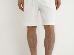 Шорты из пике, Белый