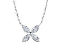Колье из белого золота с бриллиантами э4701кл04194500